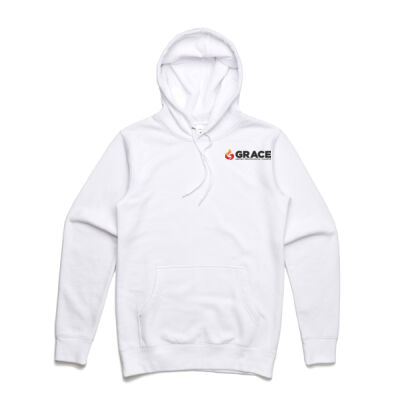 Men's White Hoodie - GraceUPC Thumbnail