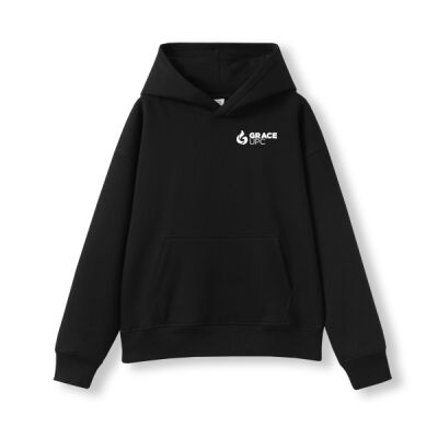 Kids Black Hoodie - GraceUPC Thumbnail