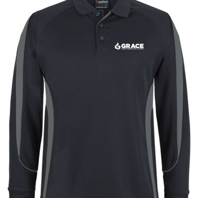 Men's Long Sleeve Polo - Grace UPC Thumbnail